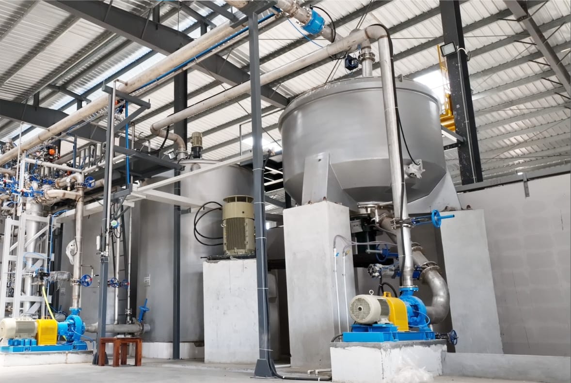 LC Virgin Pulper vat design for efficient fiber circulation